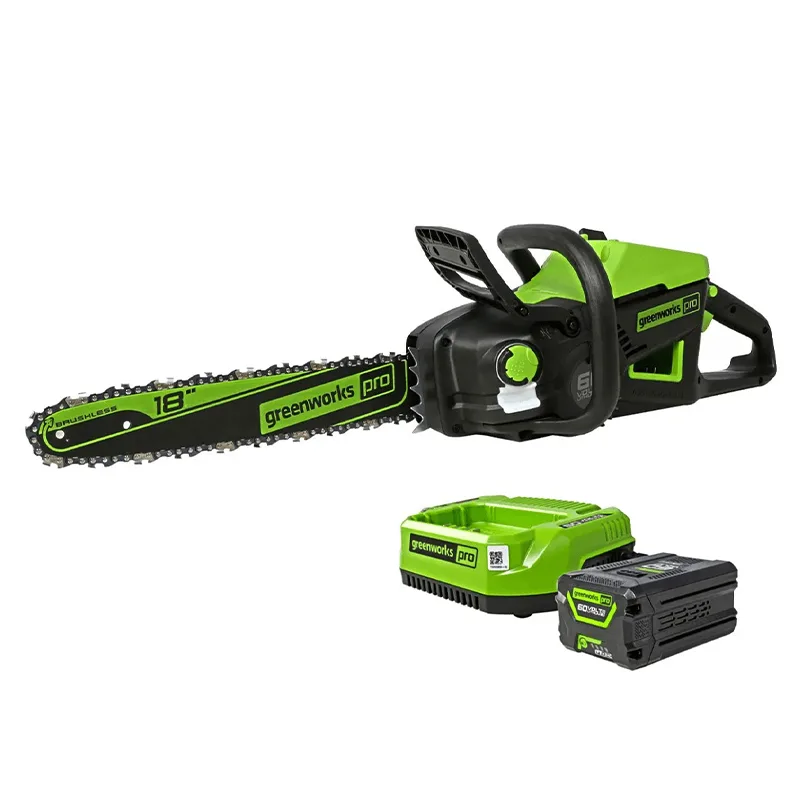 Greenworks 60V 18 Chainsaw With 4 Ah Battery And Charger chainsaw