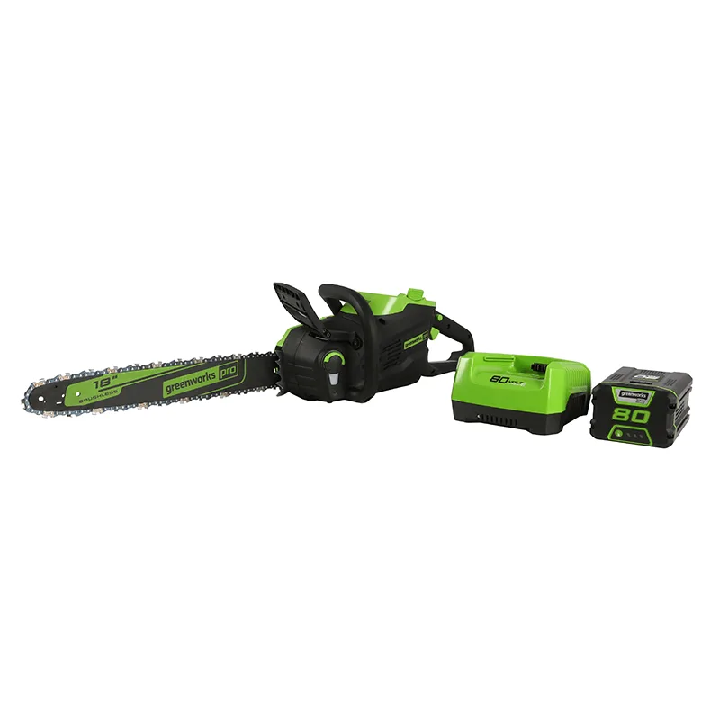 Greenworks 80V 18 Chainsaw 2 0AH Battery And Charger Included chainsaw